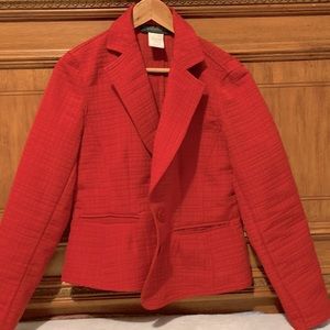 Harve bernard Blazer/ over coat, women’s 12 red, Bernard Holtzman